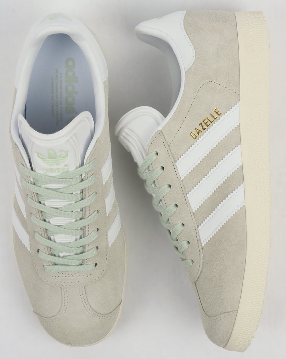 Adidas Gazelle Sneakers Leinengrün/Weiß