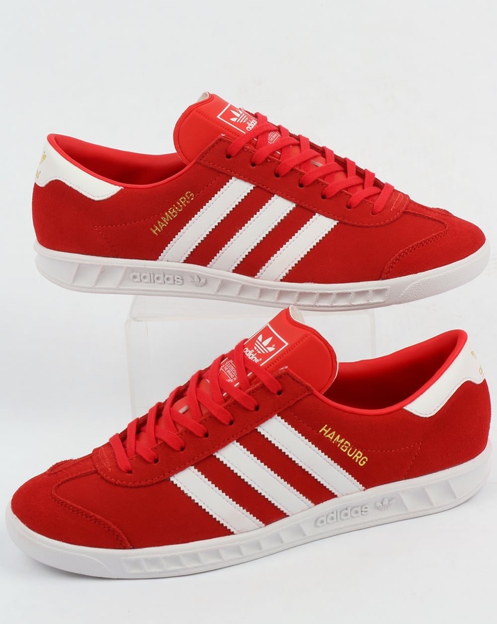 Adidas Hamburg Sneakers Rot/Weiß