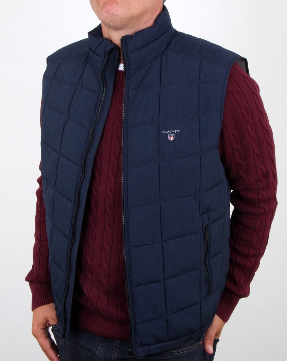 Gant Lw Cloud Weste Marineblau