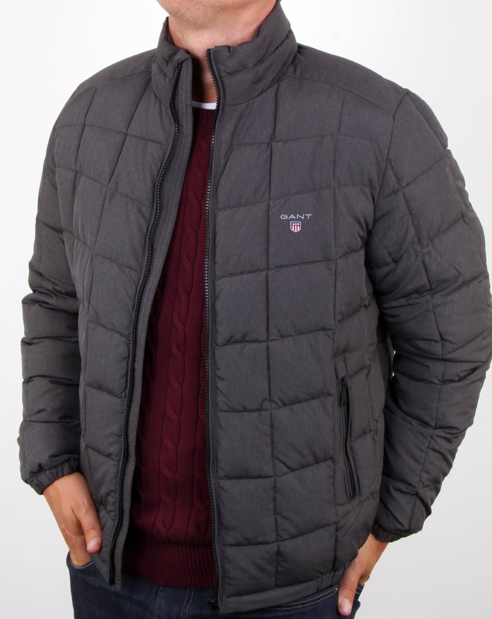 Gant Lw Cloud Jacke Anthrazit Melange