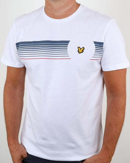 Lyle And Scott Robson Grafik-T-Shirt Weiß