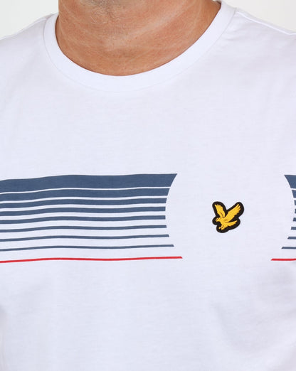 Lyle And Scott Robson Grafik-T-Shirt Weiß