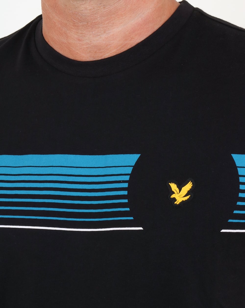 Lyle And Scott Robson T-Shirt mit Grafik, True Black