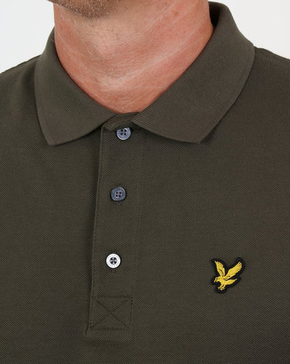 Lyle And Scott Langarm-Poloshirt Olivgrün