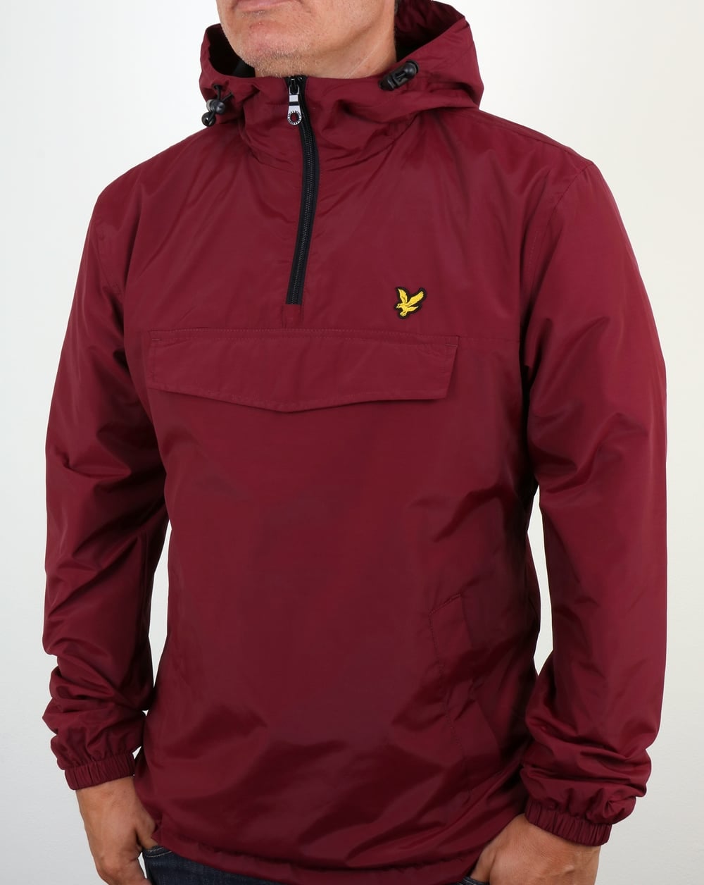 Lyle And Scott – Qtr – Jacke mit Reißverschluss in Weinrot