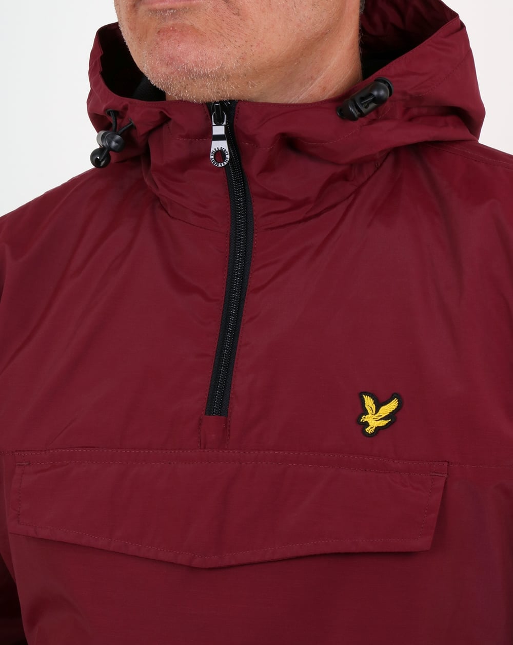 Lyle And Scott – Qtr – Jacke mit Reißverschluss in Weinrot