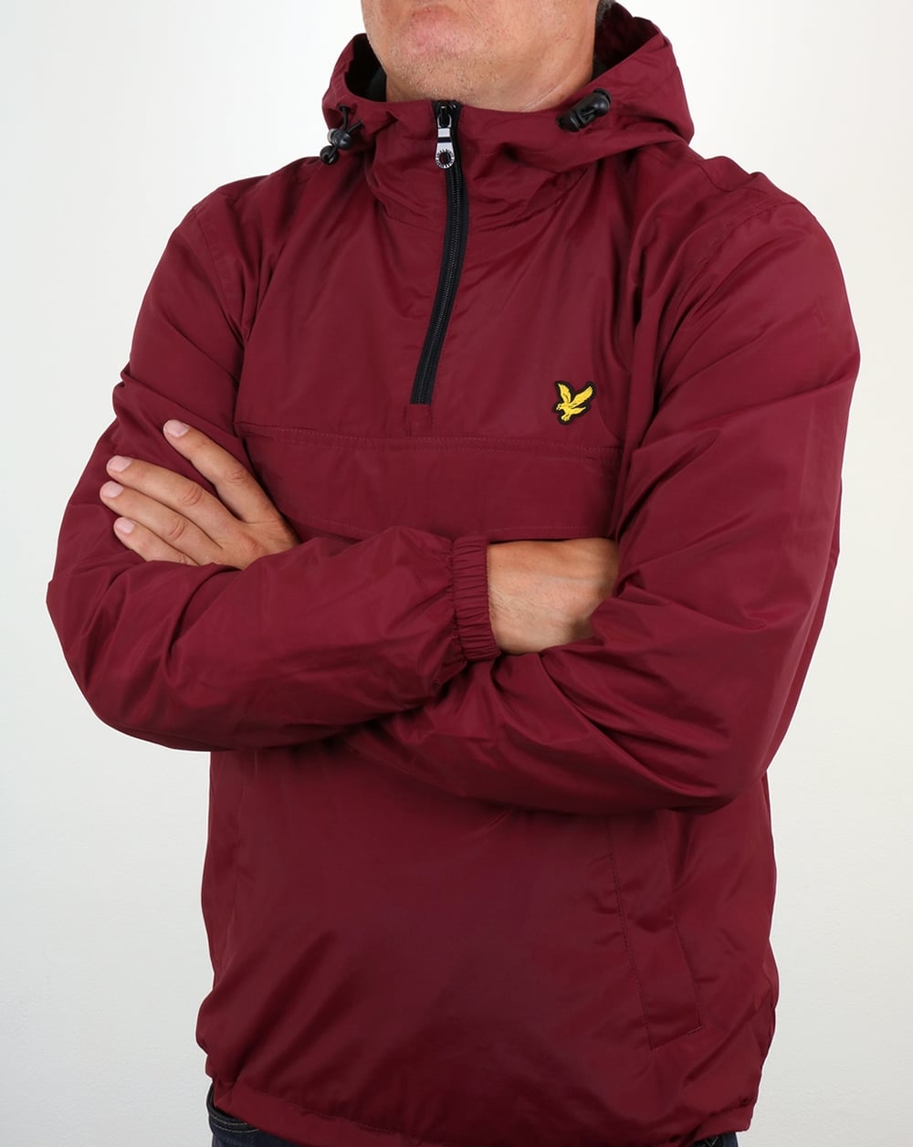 Lyle And Scott – Qtr – Jacke mit Reißverschluss in Weinrot