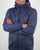 Lyle And Scott Zip Through Hooded Jacket Ink Blue Marl