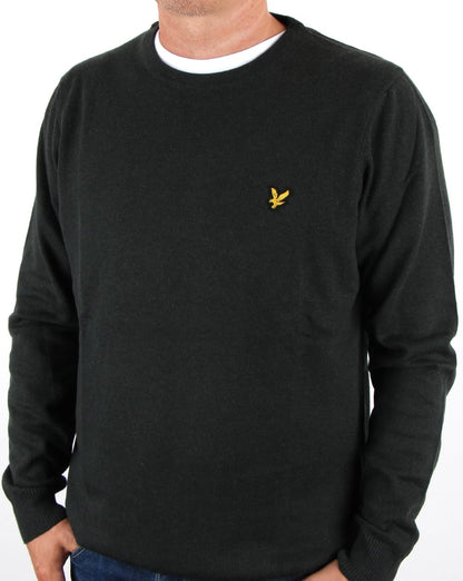 Lyle And Scott – Merinopullover in Waldgrün meliert