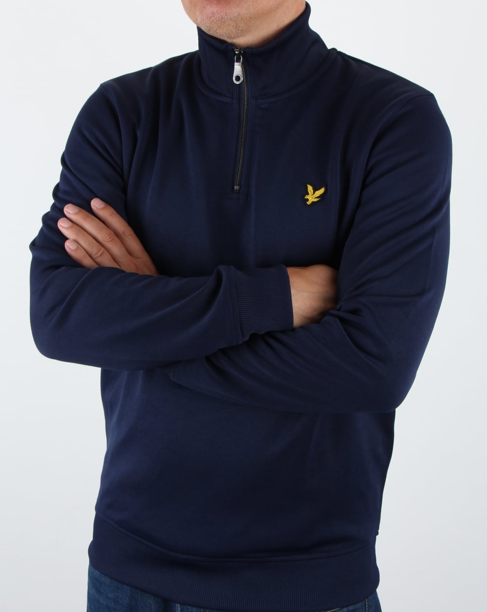 Lyle And Scott Trikot 1/4 Reißverschluss Marineblau