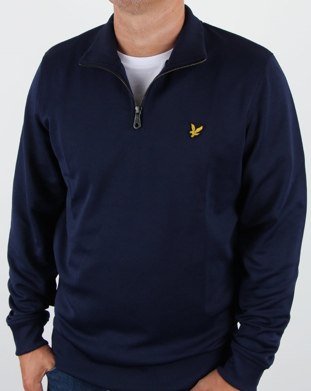 Lyle And Scott Trikot 1/4 Reißverschluss Marineblau