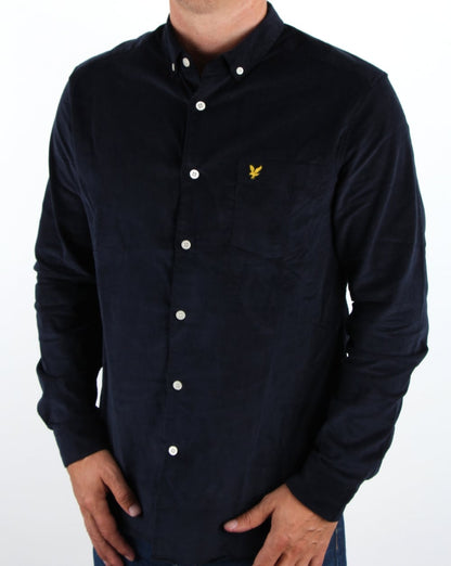 Lyle And Scott Mini-Cordhemd, Marineblau