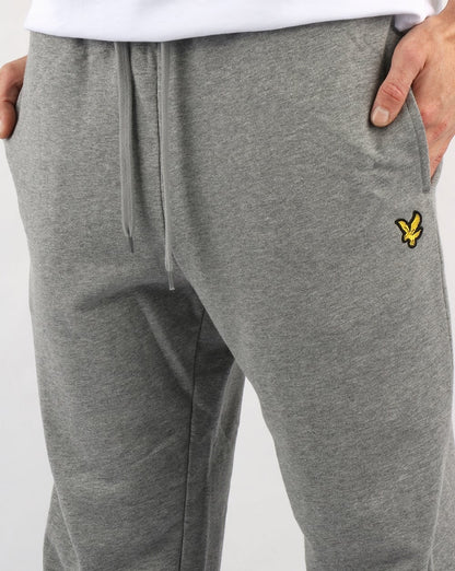 Lyle And Scott – Schmale Jogginghose in Mittelgrau meliert