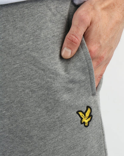 Lyle And Scott – Schmale Jogginghose in Mittelgrau meliert