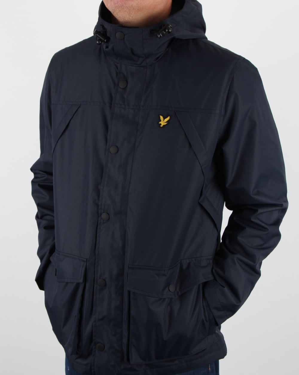 Lyle And Scott – Jacke mit Microfleece-Futter in Marineblau