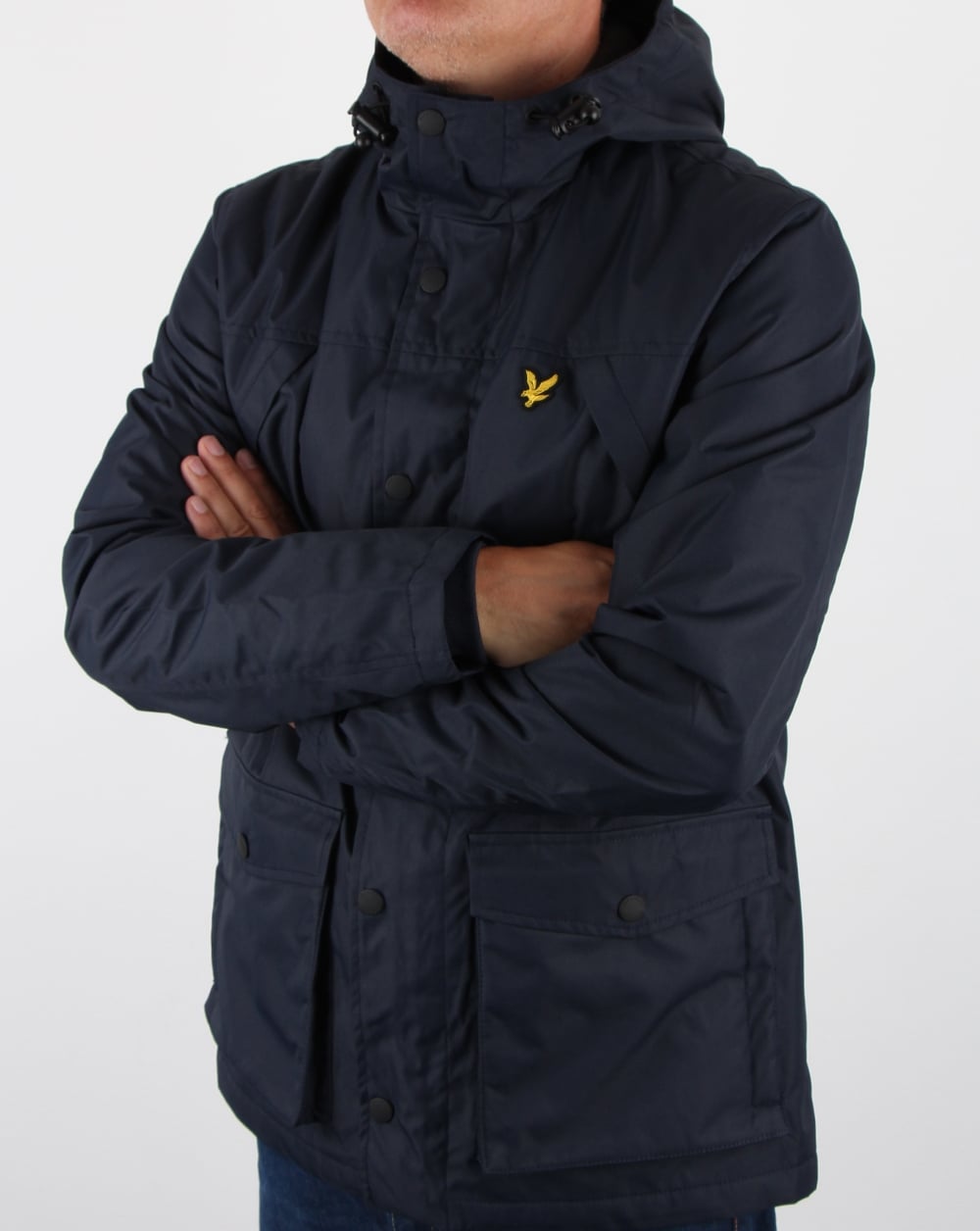 Lyle And Scott Micro Fleece Lined Jacket Navy
