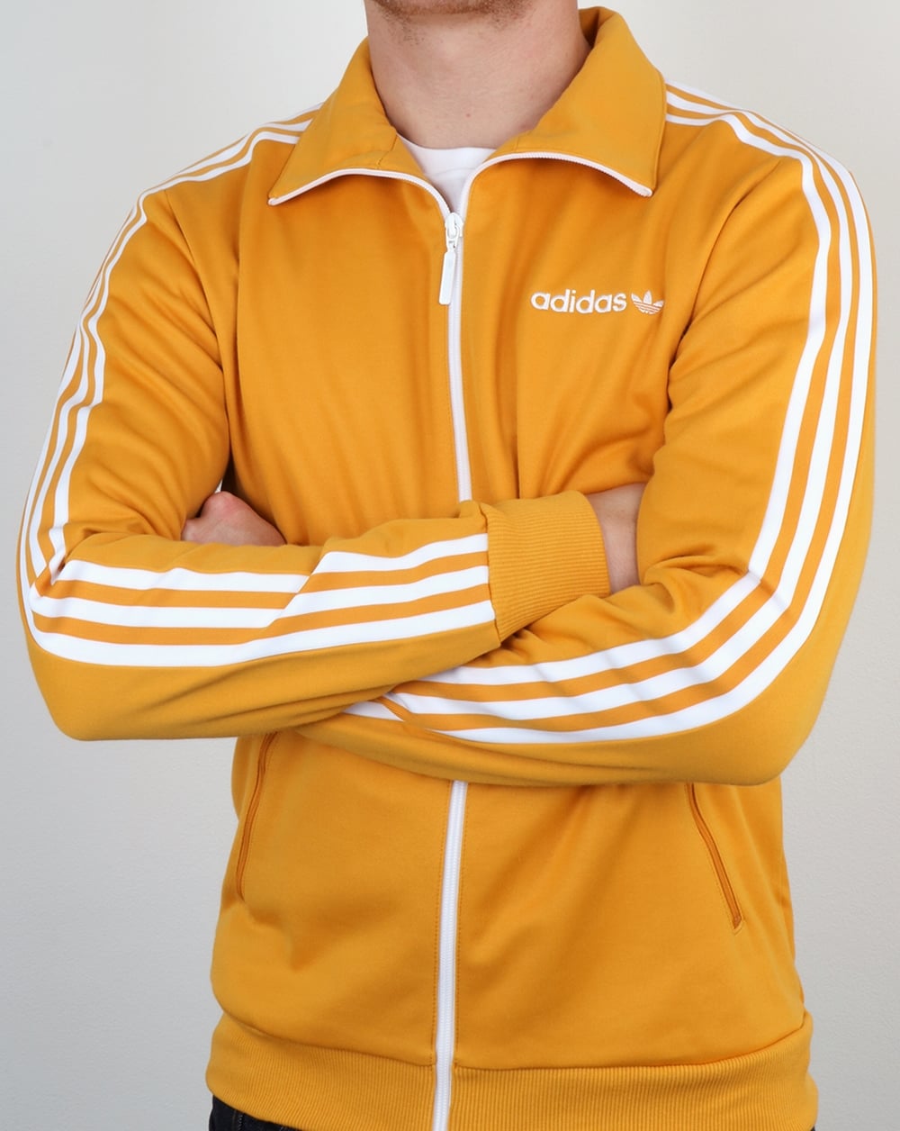 Adidas Originals Beckenbauer Trainingsjacke Old Skool Gelb