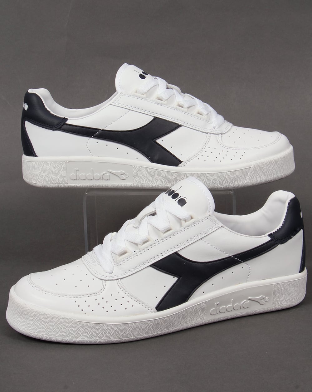 Diadora Borg Elite Sneakers Weiß – Marineblau