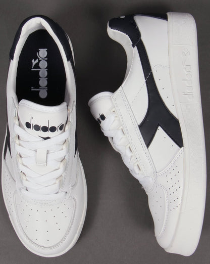 Diadora Borg Elite Sneakers Weiß – Marineblau