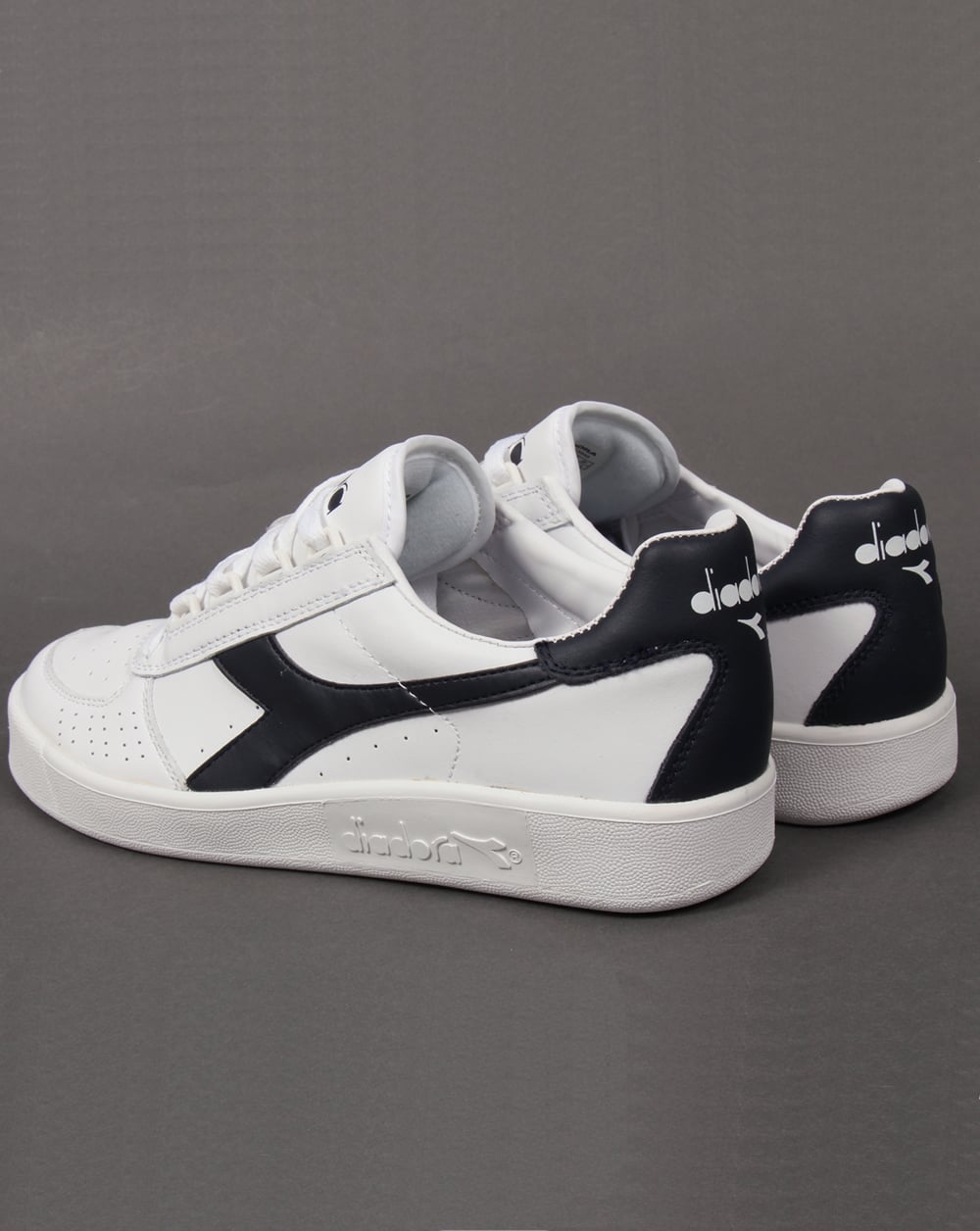 Diadora Borg Elite Sneakers Weiß – Marineblau