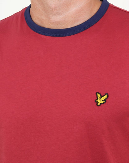 Lyle And Scott – Ringer-T-Shirt mit Granatapfel
