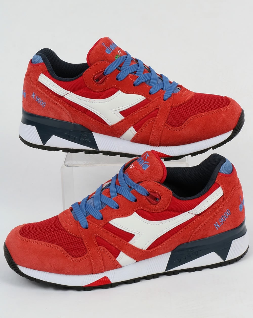 Diadora N9000 III Sneaker Pompejanisch Rot