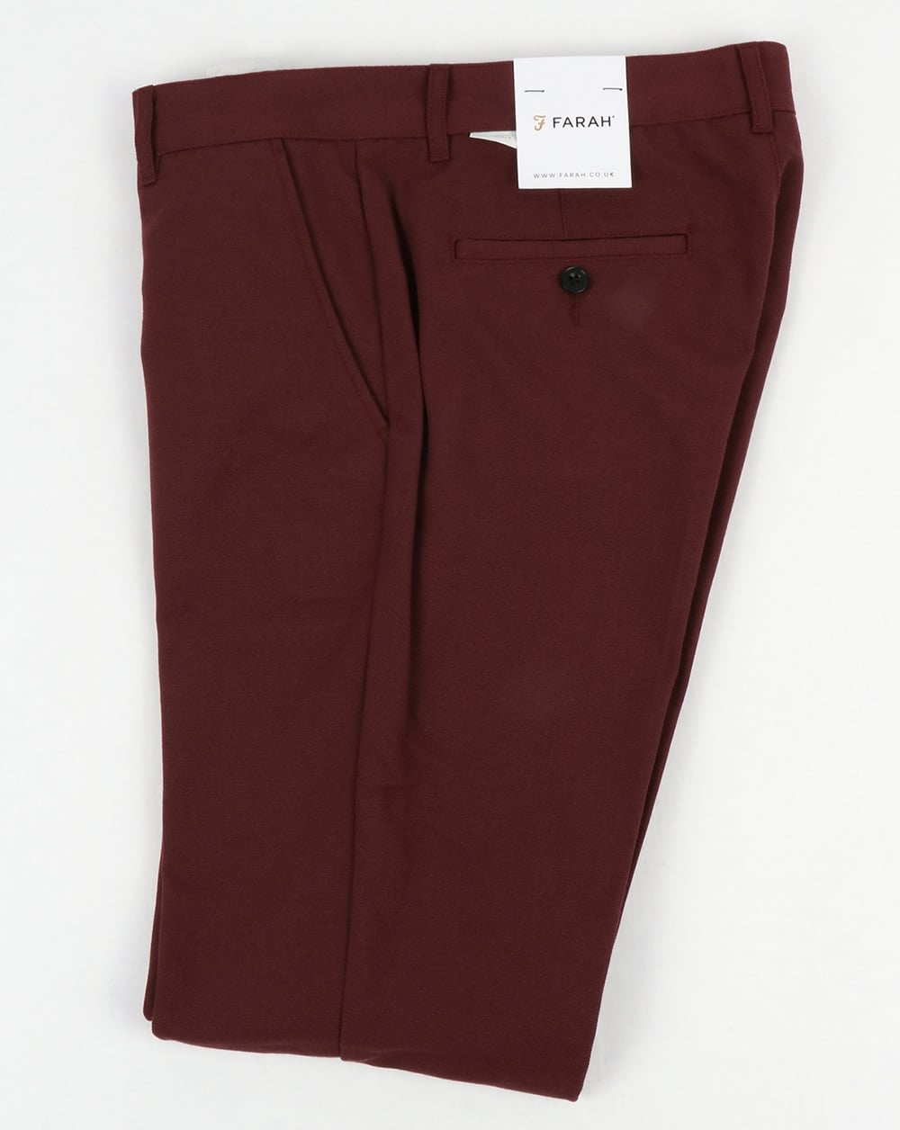 Farah Basset Hopsack Hose Farah Rot