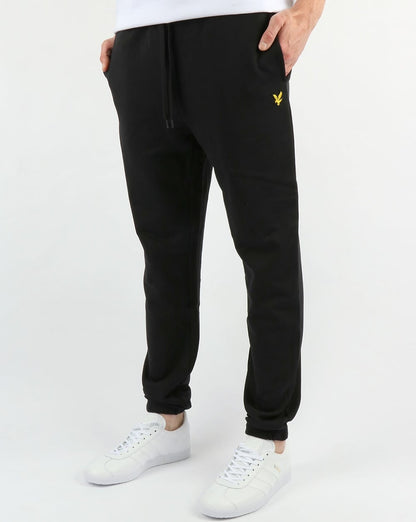 Lyle And Scott Schmal geschnittene Jogginghose in echtem Schwarz