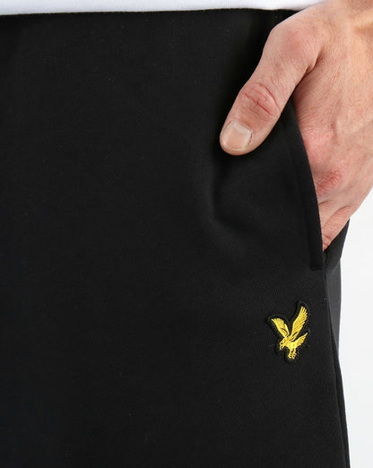 Lyle And Scott Schmal geschnittene Jogginghose in echtem Schwarz