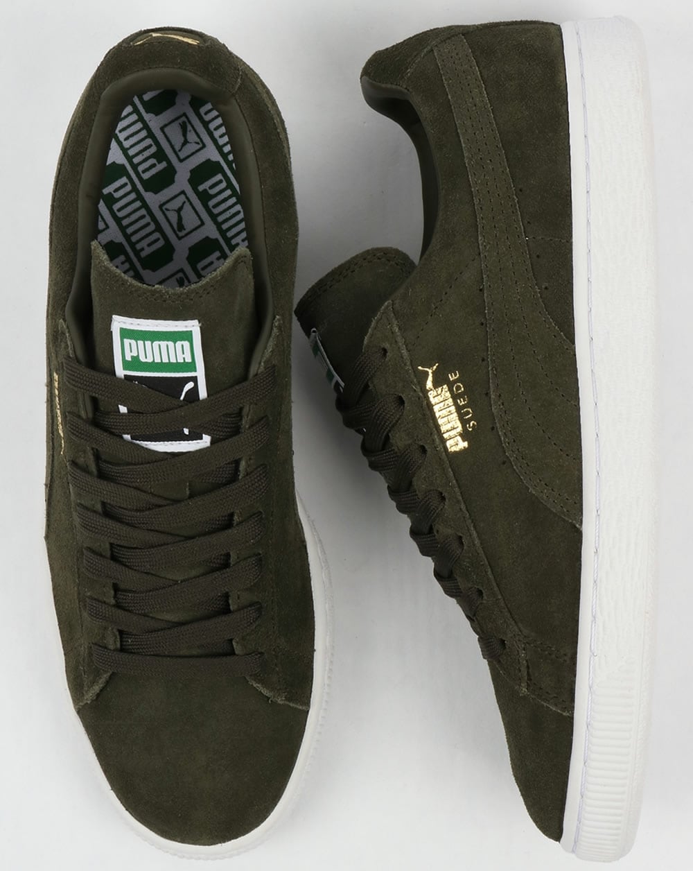 Puma Suede Classic Sneakers Forest Night/Weiß