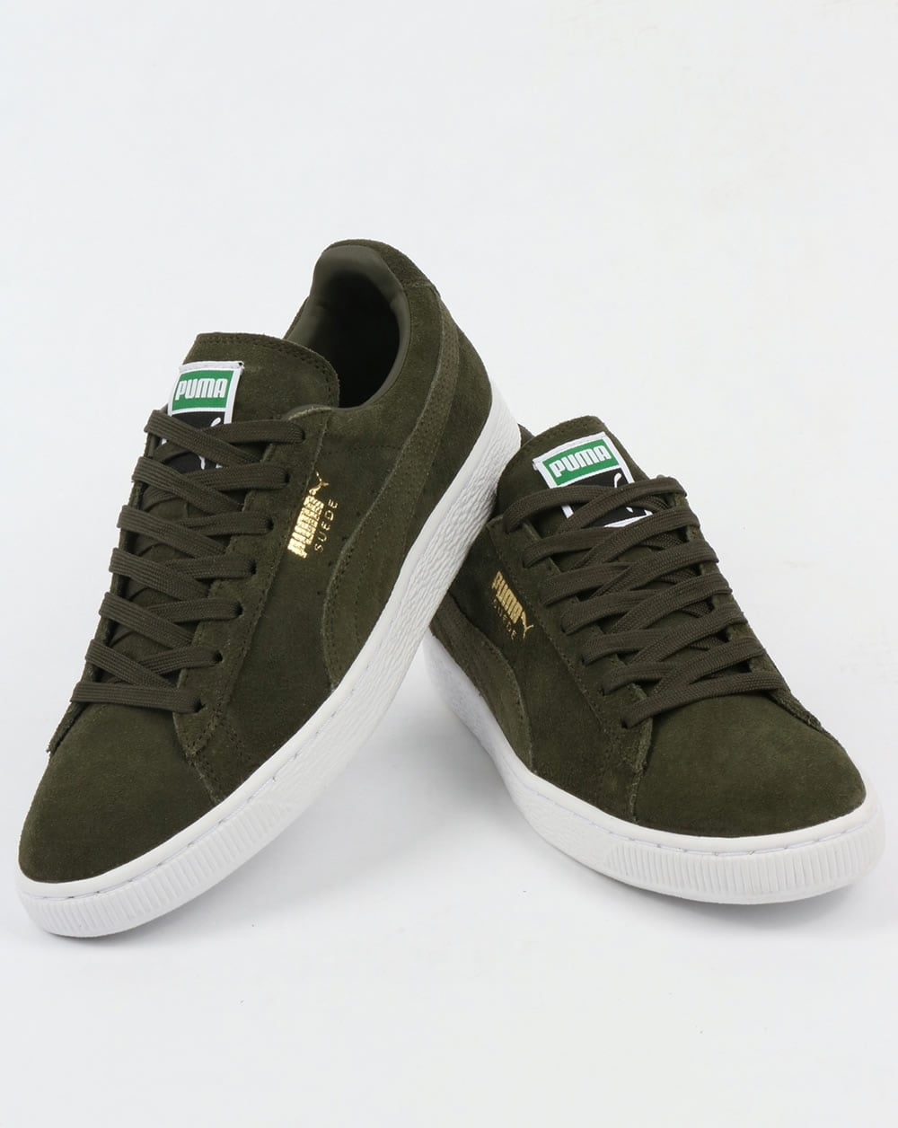 Puma Suede Classic Sneakers Forest Night/Weiß