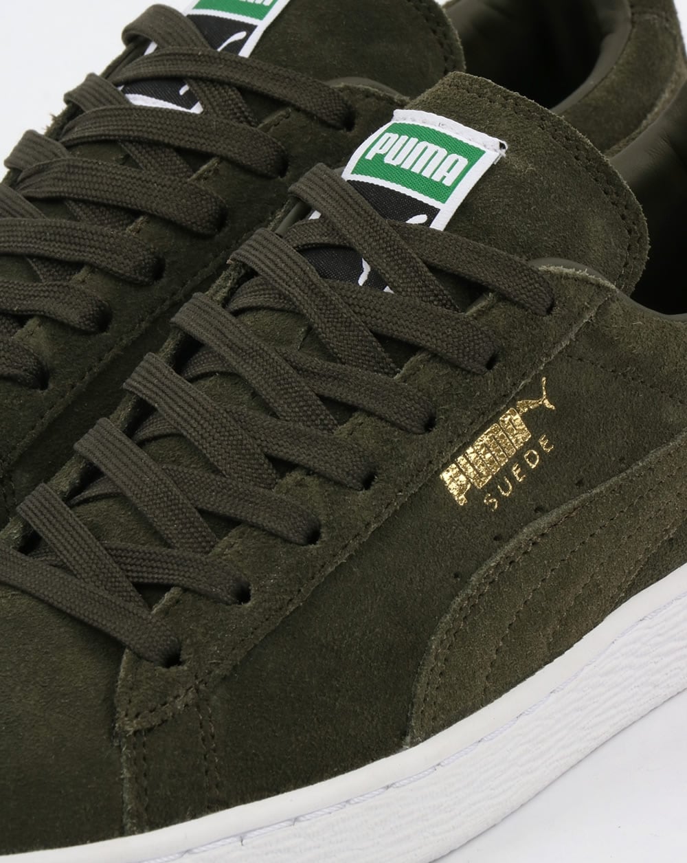 Puma Suede Classic Sneakers Forest Night/Weiß