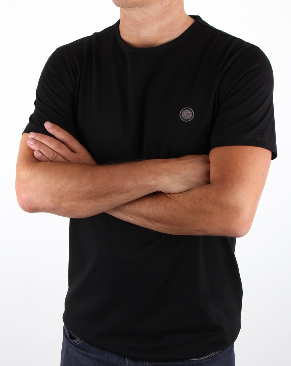 Pretty Green Mitchell T-Shirt Schwarz
