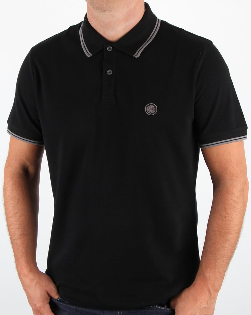 Pretty Green Barton Poloshirt Schwarz