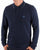Pretty Green Barton Long Sleeve Tipped Polo Navy