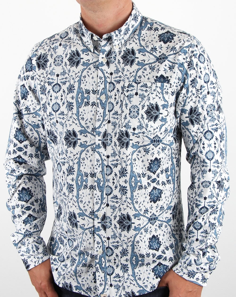 Pretty Green Ebury Hemd Weiß