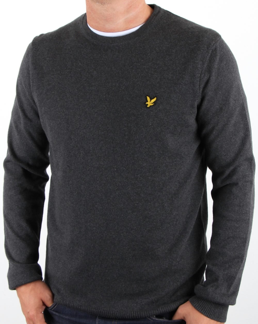 Lyle And Scott – Merinopullover in Anthrazitmeliert