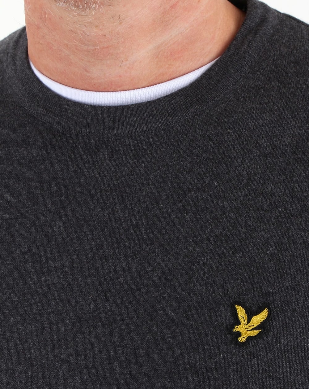 Lyle And Scott – Merinopullover in Anthrazitmeliert