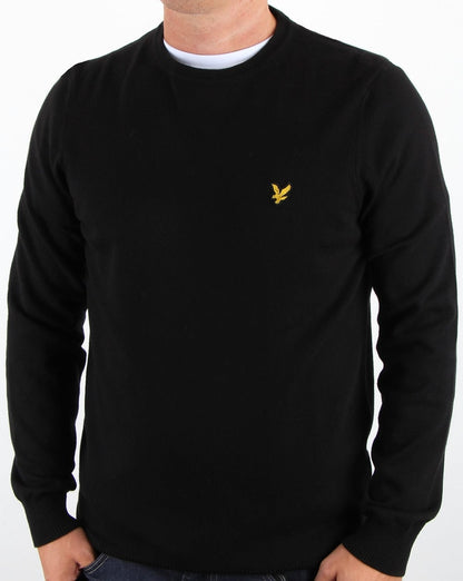 Lyle And Scott – Merinopullover in Schwarz