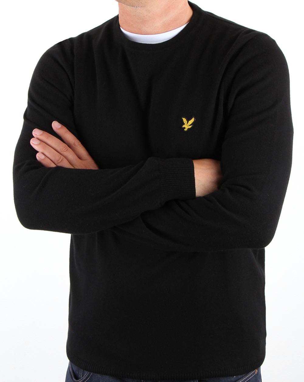 Lyle And Scott – Merinopullover in Schwarz