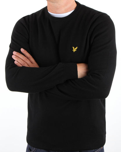 Lyle And Scott – Merinopullover in Schwarz