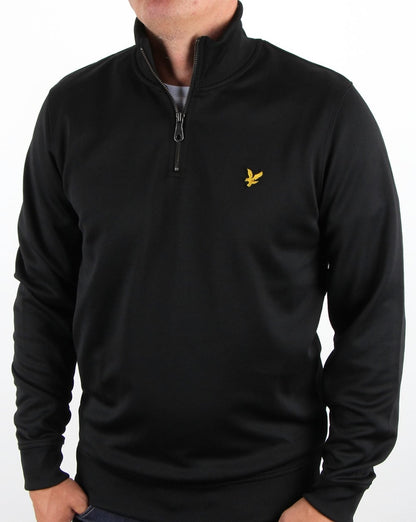 Lyle And Scott Tricot 1/4 Reißverschluss Schwarz