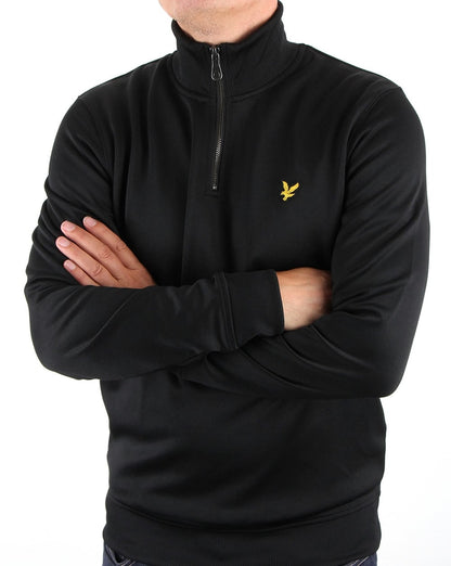 Lyle And Scott Tricot 1/4 Reißverschluss Schwarz