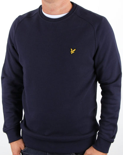 Lyle And Scott – Sweatshirt mit Wabenmuster in Marineblau