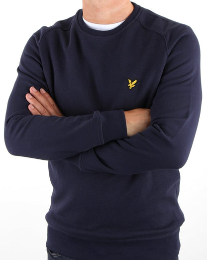 Lyle And Scott – Sweatshirt mit Wabenmuster in Marineblau