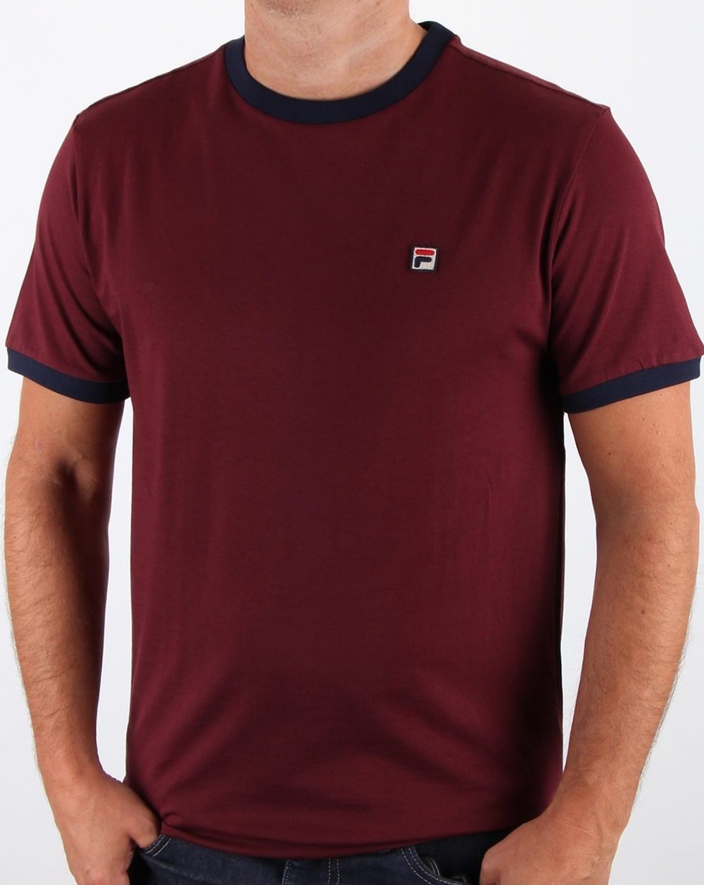 Fila Vintage Ringer T-Shirt Rum Raisin