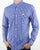 Pretty Green Francis Gingham Shirt Blue