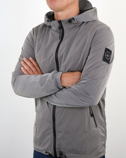 Marshall Artist Liquid Nylon Windrunner Silbergrau
