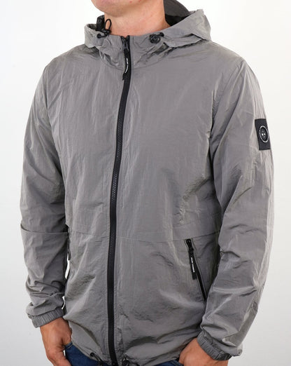 Marshall Artist Liquid Nylon Windrunner Silbergrau
