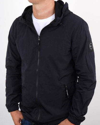 Marshall Artist Liquid Nylon Windrunner Marineblau